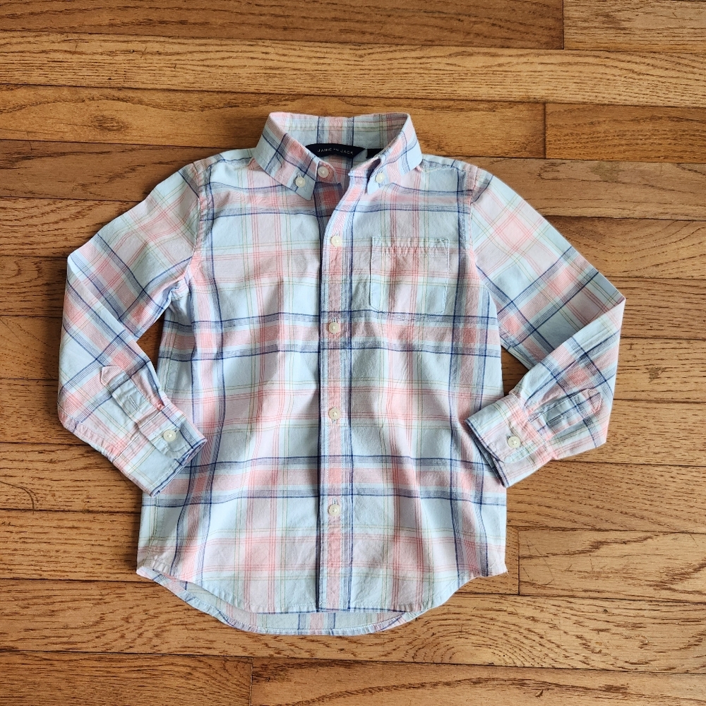 Boys JANIE AND JACK Button Down Shirt Size 3
